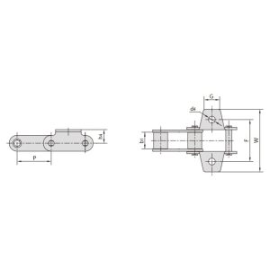 Rantai pertanian baja tipe C dan tipe CA