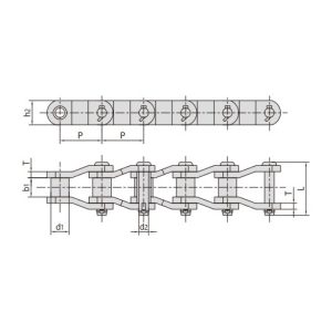 Rantai transmisi berengsel bertenaga tinggi