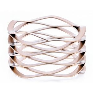 Pegas gelombang berputar ganda tanpa ujung pelat penahan