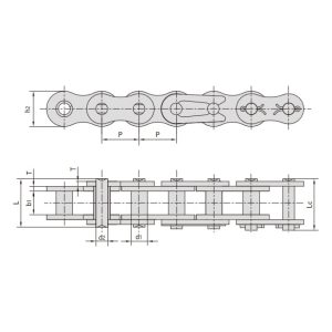 Rantai hoist tanpa rol