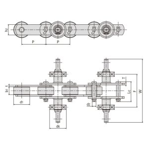 rantai konveyor sarung tangan karet