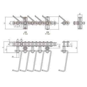 Rantai konveyor untuk lini produksi sosis