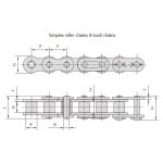 Rantai rol seri tugas berat