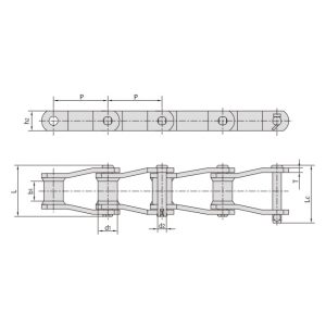 Rantai pelat struktural bengkok yang disambung las