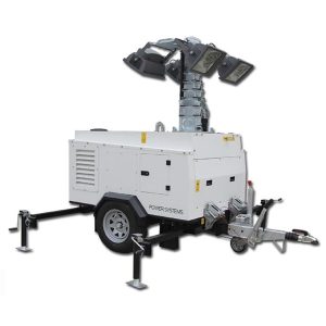 Menara lampu metal halide diesel hidrolik portabel