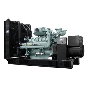 Genset diesel bingkai terbuka