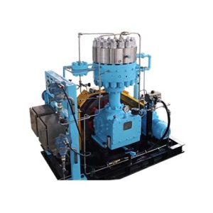 Kompresor diafragma yang dipasang pada skid