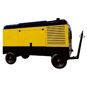 Kompresor udara sekrup putar diesel yang dapat ditarik