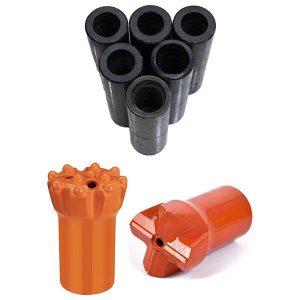 Bit tombol tarik berulir T38 dengan pusat cekung