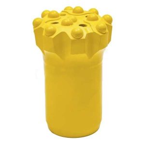 Bit tombol tarik berulir T45 dengan pusat cekung